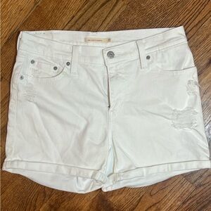 Levi's White Jean Shorts for Women